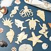 Unfinished Wooden Ocean Creature Cutouts WOOD-CJC0010-02-5