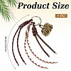PU Leather & Nylon Cord Pendant Decorations HJEW-MA00052-2