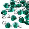Faceted Transparent Glass Charms GLAA-T024-04F-1