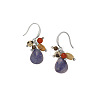 Teardrop 304 Stainless Steel & Blue Aventurine Dangle Earrings FS-WG432C7-02-1
