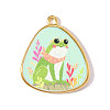 Printed 304 Stainless Steel Pendants STAS-OY002-16G-03-1