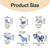 12Pcs 6 Styles Handmade Porcelain Beads PORC-TA0001-68-4