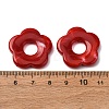 1Pair Opaque Resin Beads RESI-H034-18-3