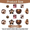 35Pcs 7 Styles Leopard Print Opaque Acrylic Beads FIND-YW0011-31-2