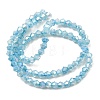 Imitation Jade Glass Beads Strands GLAA-P058-02A-02-2