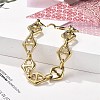 304 Stainless Steel Mariner Link Chain Bracelets for Women BJEW-F488-02G-5