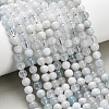 Natural Aquamarine Beads Strands X-G-F826-B01-6mm-1
