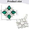 2Pairs Detachable Rhinestone Shoe Decorations DIY-AR0004-51A-2