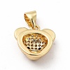 Rack Plating Brass Micro Pave Cubic Zirconia Charms KK-G456-23G-02-2