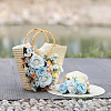 4Pcs 2 Colors Bamboo Bag Handle WOOD-CA0001-30-6