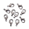 Brass Lobster Claw Clasps X-KK-903-B-NF-2