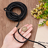 5M Braided Leather Cord with Core WL-BBC0001-01B-02-3
