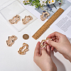 6Pcs Nuggets Zinc Alloy Lapel Pins for Clothes JEWB-FG0001-77-3
