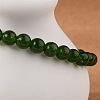Natural TaiWan Jade Bead Stretch Bracelets BJEW-K212-A-019-2