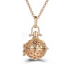 Alloy Cage Pendant Necklaces MF5762-9-1