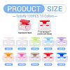 100Pcs 10 Colors Plastic Cord Locks KY-TA0001-66-4