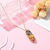 304 Stainless Steel Macrame Pouch Empty Stone Holder for Pendant Necklaces Making NJEW-TA00085-02-6