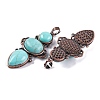 Synthetic Turquoise Pendants G-Q158-04-04-2