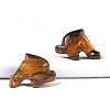 Natural Tiger Eye Dolphin Figurines PW-WG95E55-03-1