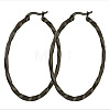 Stainless Steel Hoop Earrings STAS-TAC0001-11B-B-1