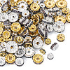 120Pcs Brass Rhinestone Spacer Beads RB-TA0001-36A-2