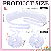 Detachable Polyester Faux Ruffle Collar for Women AJEW-WH0481-526B-2