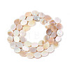 Electroplated Natural Freshwater Shell Beads Strands SHEL-N038-27-2