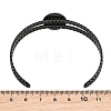 304 Stainless Steel Blank Cuff Bangle Bases with Flat Round Tray SA-CBA82C8-05A-EB-3