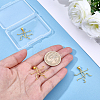 4Pcs Brass Pendant Cabochon Settings KK-WR0001-96A-G-3
