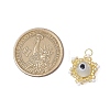 Beaded Star Eye Charms PALLOY-MZ00575-07-2