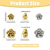 20Pcs 4 Styles 304 Stainless Steel Beads STAS-YW0003-54-2