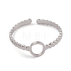 304 Stainless Steel Cuff Rings RJEW-G285-65P-2