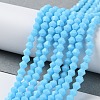 Opaque Solid Color Imitation Jade Glass Beads Strands LS-GLAA-F029-P4mm-12-4