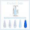 100Pcs 5 Colors Baking Paint Transparent Glass Pendants FIND-SC0023-47A-2