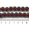 Electroplated Natural Lava Rock Beads Strands G-A251-D01-01B-4