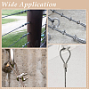 25Pcs 5 Styles 304 Stainless Steel Wire Rope Cable Clip Clamp STAS-PH0007-68-5