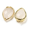Natural Quartz Crystal Faceted Pendants G-M431-06G-09-2