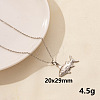 304 Stainless Steel Fish Pendant Necklaces XW2884-7-1