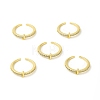 Clear Cubic Zirconia Initial Letter Open Cuff Ring RJEW-H120-09G-J-4