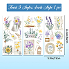 3 Sheets 3 Styles PVC Waterproof Decorative Stickers DIY-WH0404-016-3