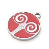 Twelve Constellations 304 Stainless Steel Enamel Pendants SA-CBAAE04-01P-11-2