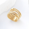 304 Stainless Steel Twisted Wire Design Finger Rings DM2174-9-1
