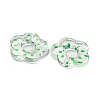 Transparent Printed Acrylic Beads OACR-H124-05B-03-2