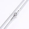 Non-Tarnish 304 Stainless Steel Herringbone Chain Necklaces NJEW-F227-02P-02-2