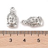 Tibetan Style Alloy Buddha Head Pendants X-TIBEP-M031-05AS-3