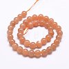 Natural Sunstone Beads Strands G-J363-10-8mm-3