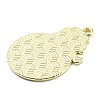 Golden Plated Alloy Enamel Pendants ENAM-L041-07G-03-2