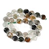 Natural Green Rutilated Quartz Beads Strands G-C116-A24-01-4