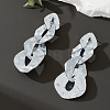 Alloy Twist Dangle Stud Earrings FS-WG09946-03-1