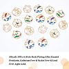  30Pcs 6 Style Rack Plating Alloy Enamel Pendants ENAM-NB0001-89-5